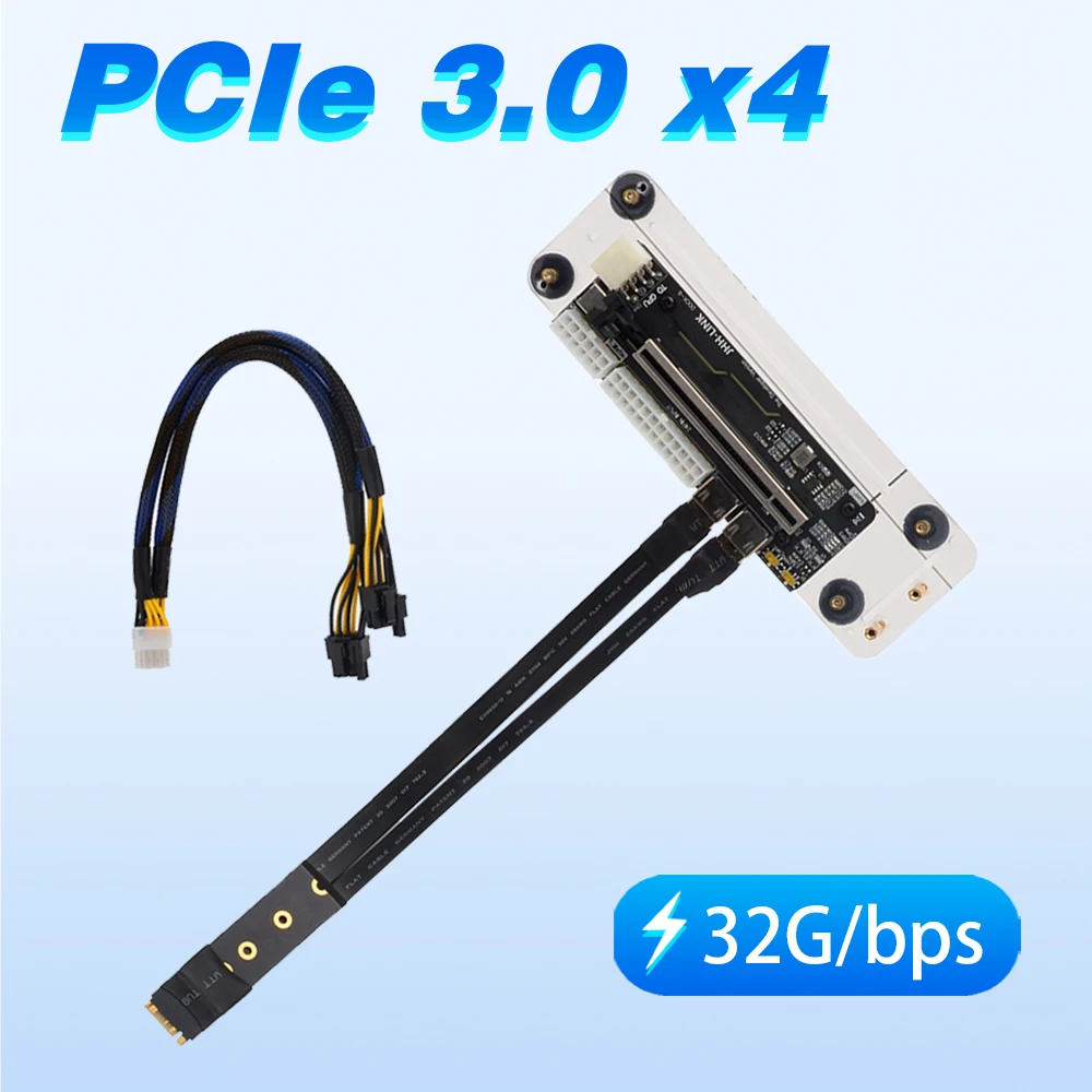 

M.2 for NVMe External Graphics Card M key Stand Bracket w PCIe3.0 x4 Riser Cable 25cm50cm 32Gbs For ITX STX NUC VEGA64 GTX1080ti