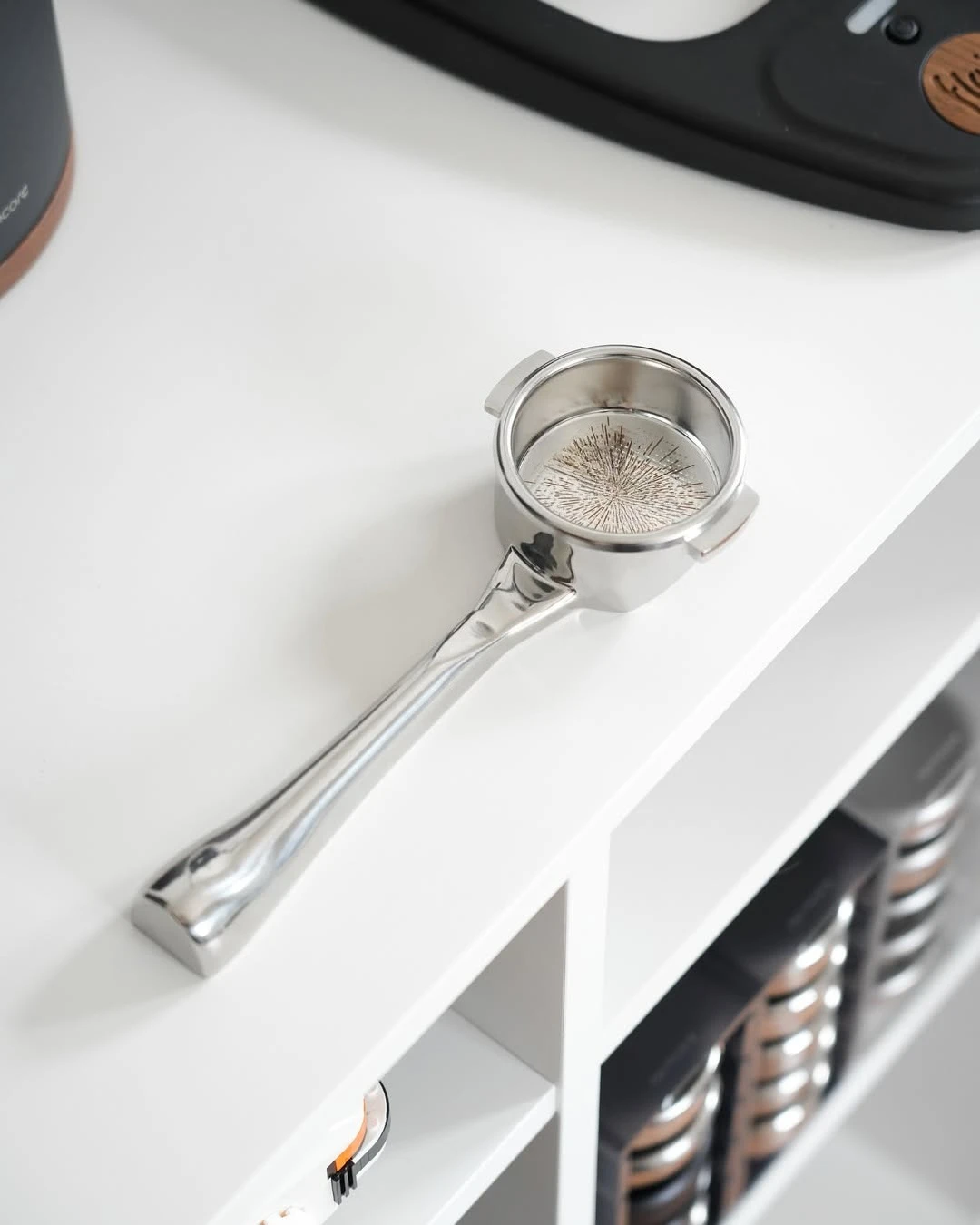 All-steel Bottomless Coffee Handle, 58 Dual-ear Universal E61