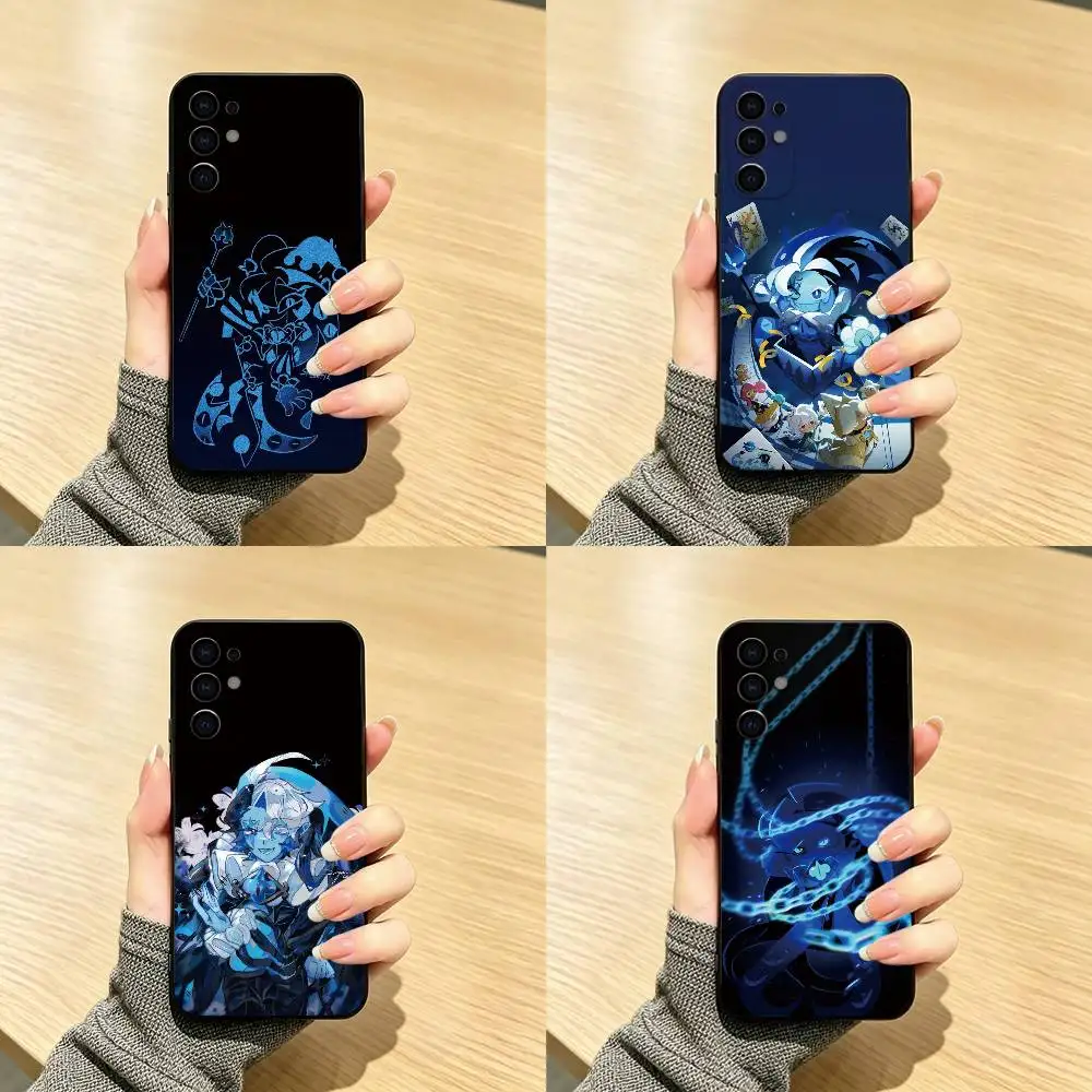 S-Shadow Milk Cookie Run Phone Case For Samsung S25,S24,S21,S22,S23,S30,Ultra,S20,Plus,Fe,Lite,Note,10,Black Cover