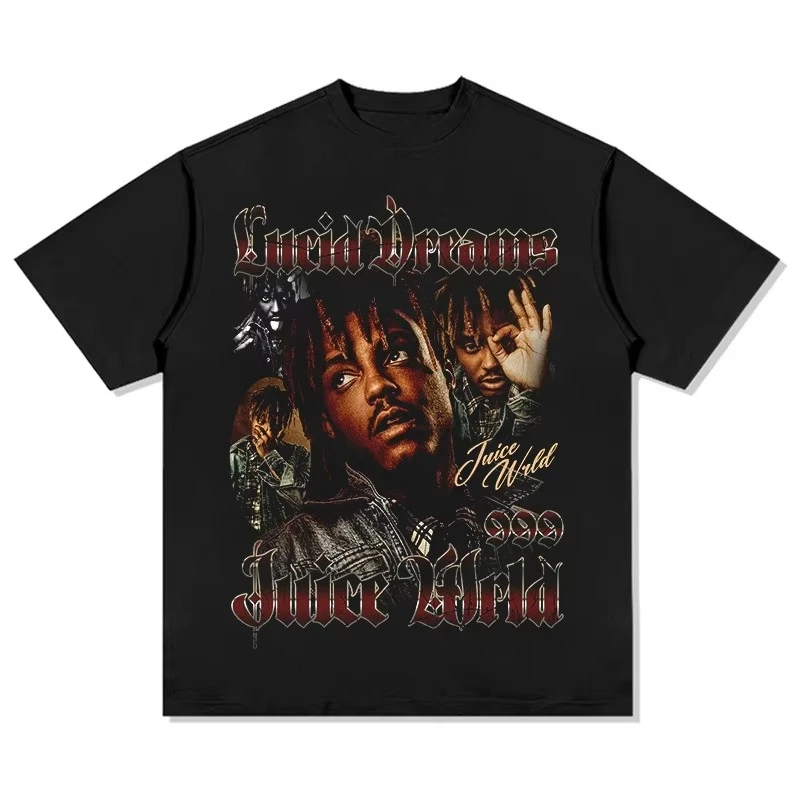 Juice WRLD Lucid Dreams Graphic T-Shirt Men's & Women's Oversized Premium Cotton Vibrant Music Fashion Crew Neck Short Sleeve