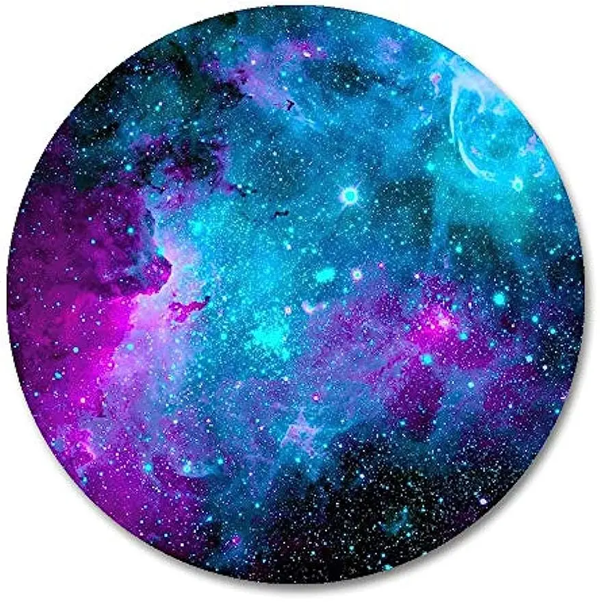 Galaxy Round Gaming Mouse Pad 7.9″×7.9″ inch with Non-Slip Rubber Base Mouse Mat for Office Computer Home Laptop Travel