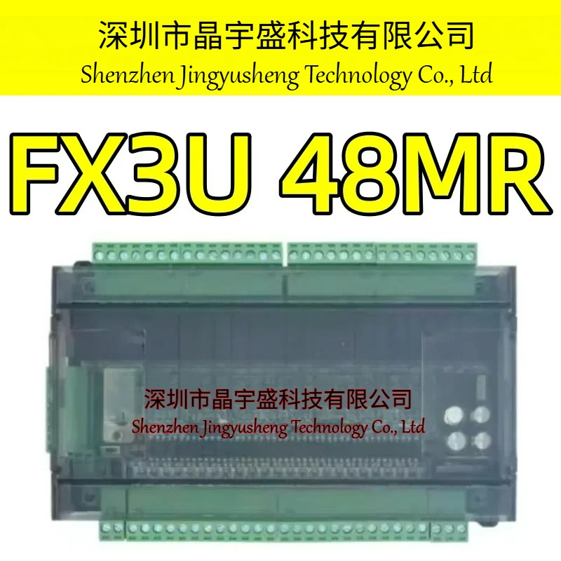 New Original LE3U FX3U 48MR RS485 RTC 24 Input 24 Relay Output 6 Analog Input 2 Analog Output Plc Controller
