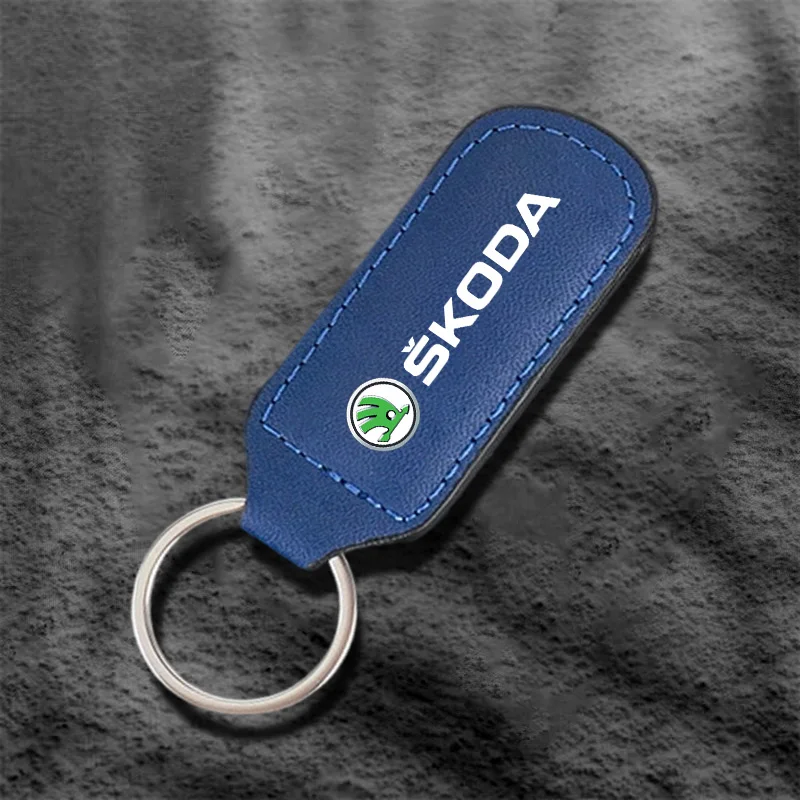 Auto sleutelhanger metalen gesp sleutelringen gesp voor Skoda Octavia Fabia Rapid Superb Kodiaq Scala Karoq Citigo Kamiq Enyaq Mk3 A6 A7