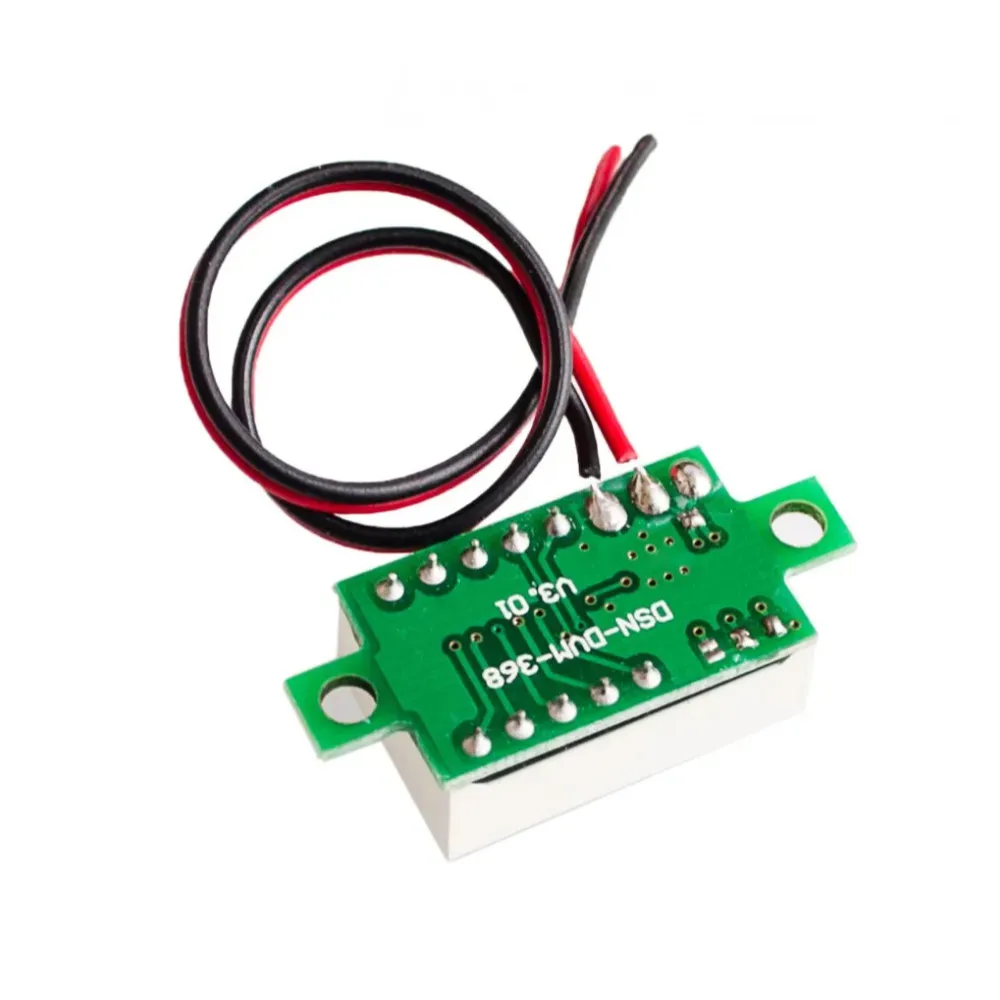0.28 0.36 Inch DC 0-30V LED Mini Digital Voltmeter Blue/red/green LED Display Volt Meter Gauge Voltage Panel Meter 2 3 wires