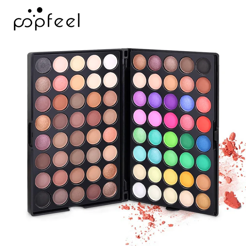 Hot 80 Colors Matte Shimmer Eyeshadow Palette Makeup Long Lasting Nude Shine Pigment Pigmented Pressed Powder Eye Shadow Pallete