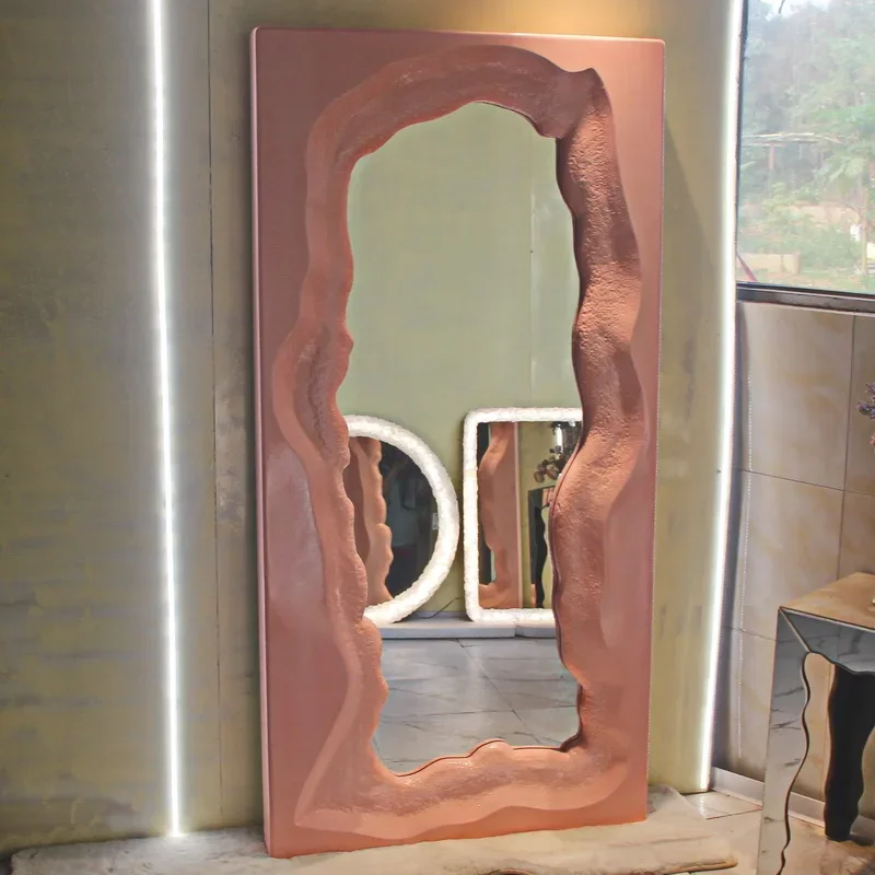 

Nordic Frame Mirrors Decor Handicraft Decorative Mirrors Shower Bedroom Decoration Decorazioni Casa Decoration Aesthetic