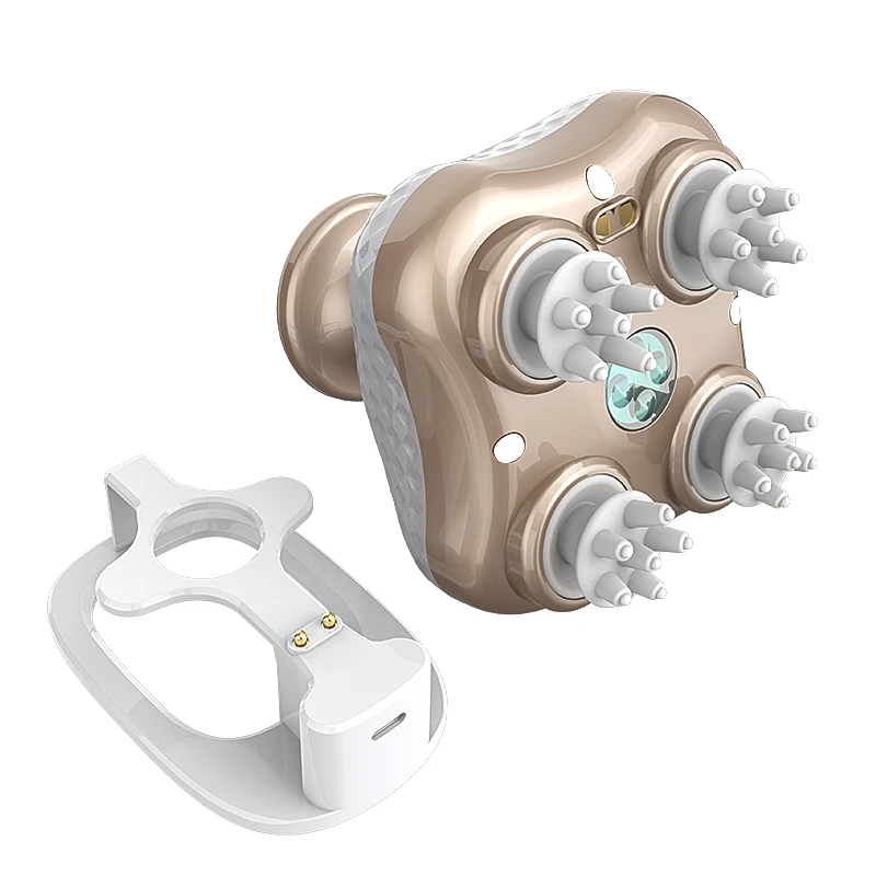 

ABS head massager with micro-current and vibration, convenient, practical and durable