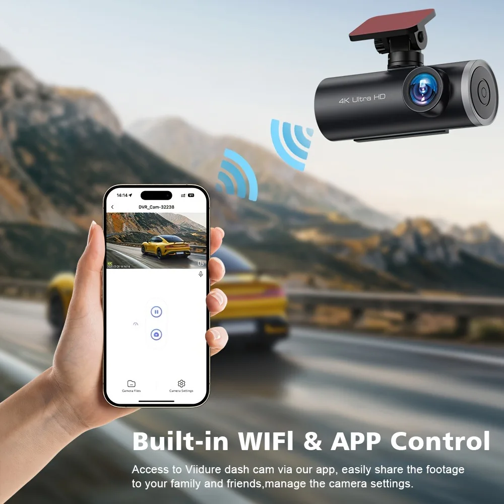 Car Camera Dashcam Voiture Mirror 4k Smart 3 Channel Dashcam Auto 4g with Front and Rear Camera 4k Dashcam for Car