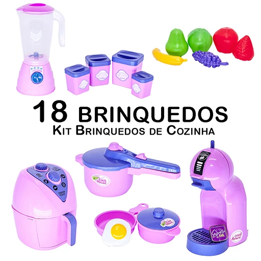 Children's Kitchen Game Coffee Pot Blender 18 PCs