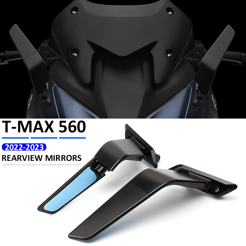 

New Motorcycle Rear View Mirrors Adjustable Mirror For YAMAHA T-MAX560 T-MAX 560 TMAX560 TMAX 560 2022 2023 Accessories Aluminum