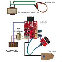 J2HA Time Control Board 40A/100A Spots Welding Equipment Current Digital Display Controller Board Spots Welder Machine