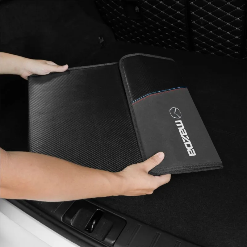 للطي صندوق منظم صندوق السيارة حقيبة التخزين أدوات ترتيب لمازدا 3 6 CX5 2 CX3 CX9 MX5 RX8 Axela Demio Atenza MS #4