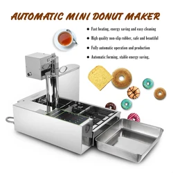 GZZT 2000W Automatic Doughnut Makers Commercial 6L Stainless Steel Donut Forming Machine Electric Frying Mini Donut Making Maker