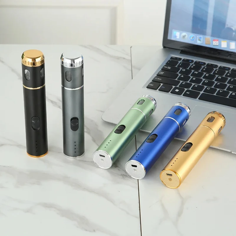 Portable Electric Cigarette Grinder, USB Charging, Aluminum Alloy, Tobacco Crusher, Cigarette Accessories