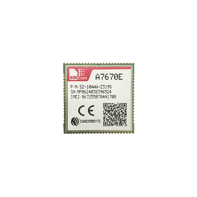 

10pcs/lot SIMCOM A7670E A7670E-FASE Cat1 Module for Europe EMEA LTE- FDD B1/B3/B5/B7/B8/B20 Compatible With SIM7000E SIM7070E