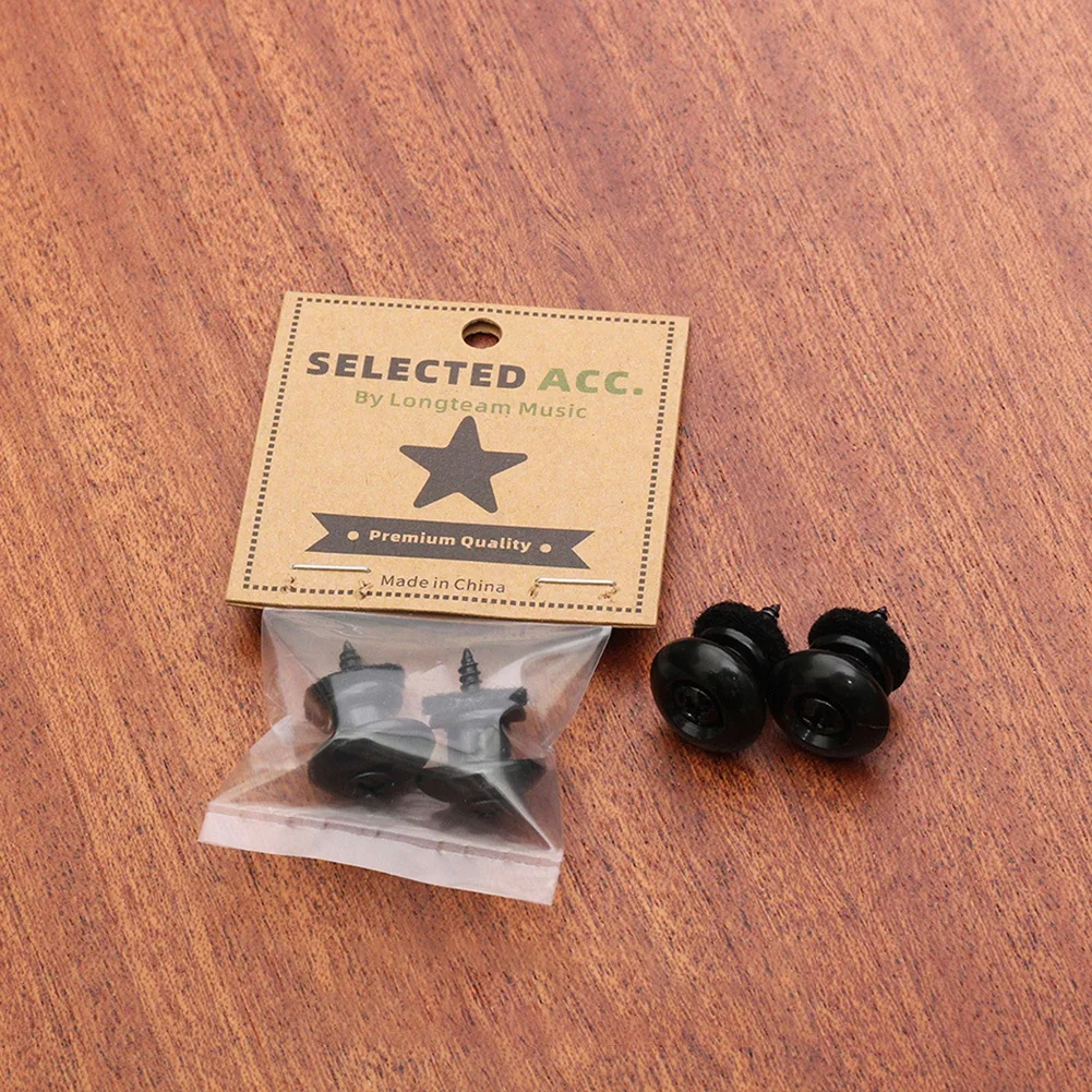 Stability With 2 Pcs Guitar Strap Button Locks For Bass Ukulele And Electric Guitar Includes Screws For Installation