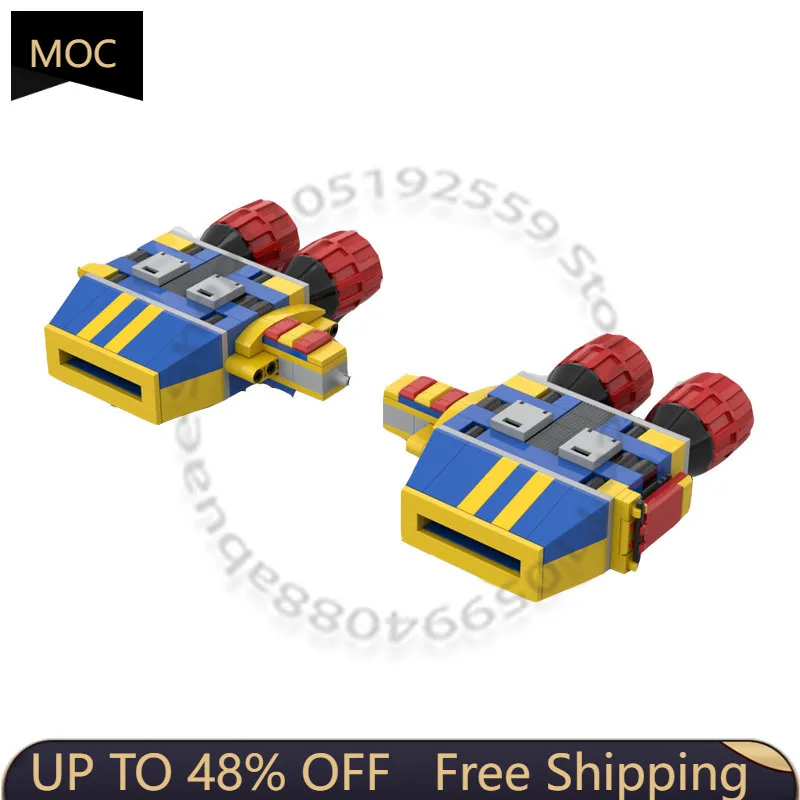 

226 PCS Space War Model Modular Manta Mk IV Flat-Twin Turbojet Engines MOC Customize Modular Building DIY Boys Toy Birthday Gift