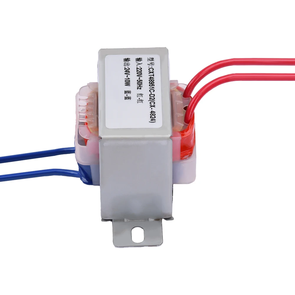 10W Power Transformer Input AC 220V 50HZ Output AC 24V Voltage 2-wire Output AC Power Small Transformer