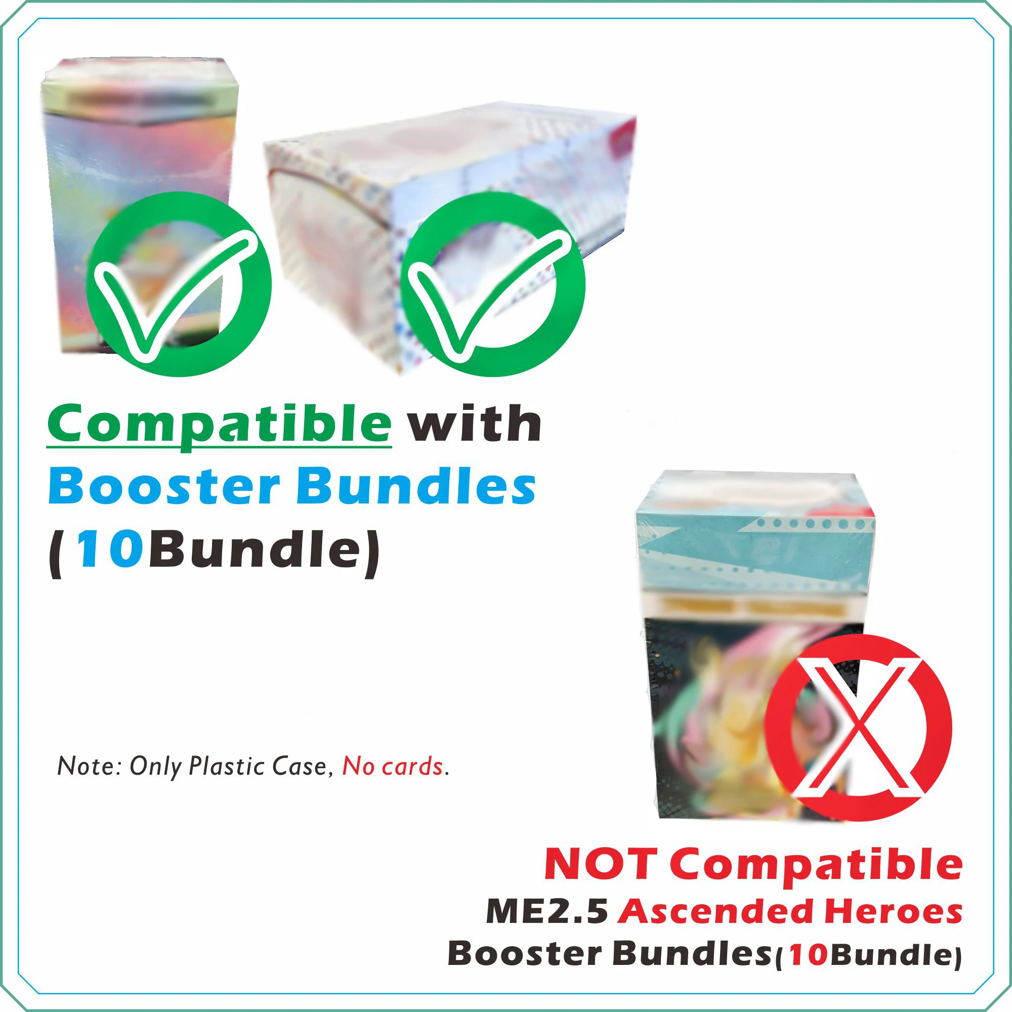 2PCS PET Plastic Protector Case For BOOSTER BUNDLE(10Bundle)【0.6mm Thick】