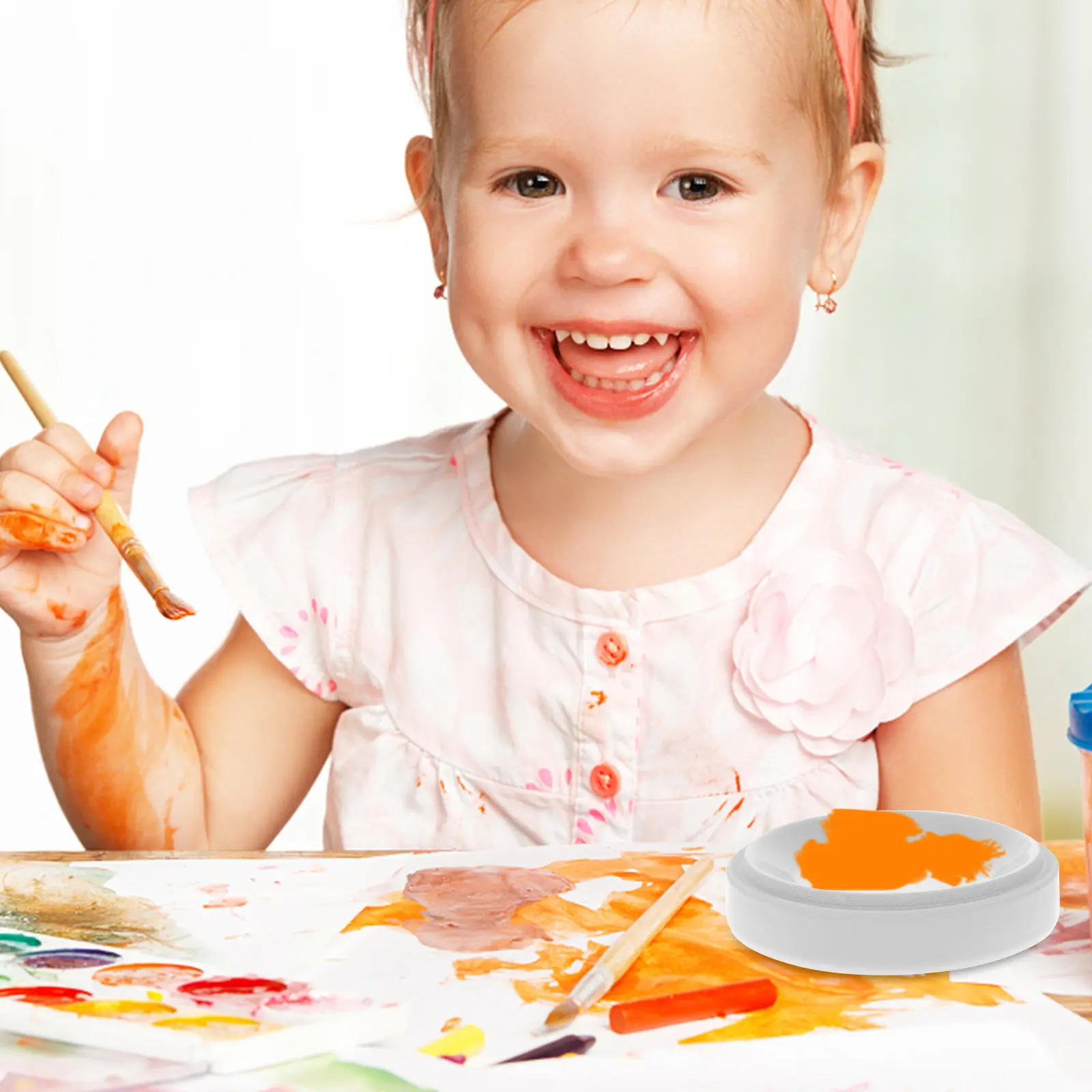 

Набор круглых керамических палитр для смешивания красок, 5 слоев, прочная непористая конструкция для всех водорастворимых материалов, для художественных работ