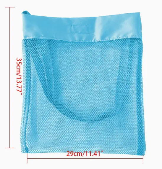 1PC Bright Color Lightweight Mesh Beach Tote Bag with Adjustable Shoulder Strap Foldable Design for Outdoor Activities