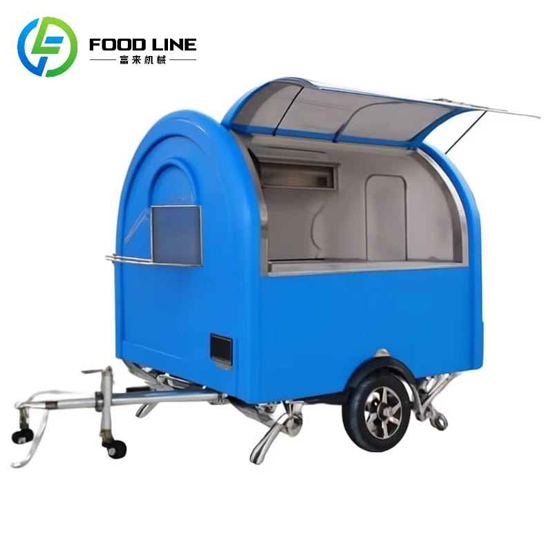 Customized Mobile Food Truck for Street Small Mobile Food Trailer Cart with CE Certificated Catering Trailers Business Ideas