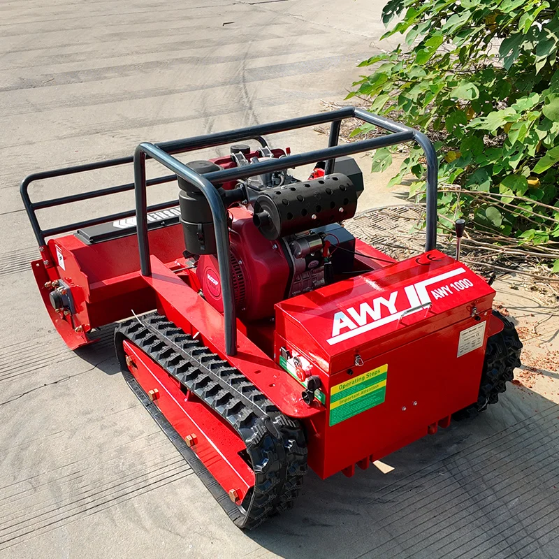 

Настраиваемый вездеходный робот-газонокосилка с нулевым поворотом и дистанционным управлением, сверхмощный дизайн, шасси противовеса военного класса.