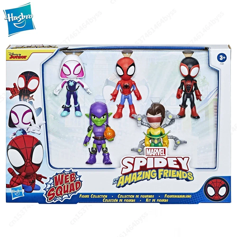 Hasbro Marvel Spiderman Spidey and His Amazing Friends Web Squad Superhero Adventures Q Version Action Figure Toy Gift