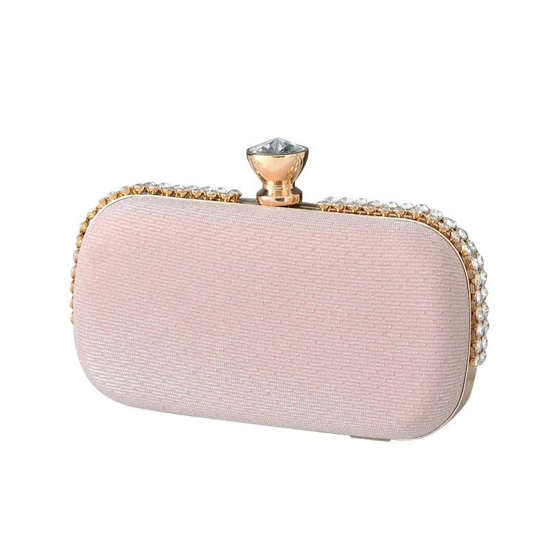 

European and American Dinner Bag New Evening Bag Special-Interest Design High-Grade Cross-Body Diamond-Embedded Han
