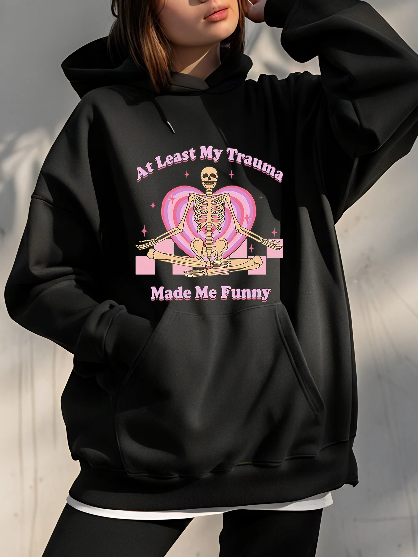 

Рождественская толстовка с принтом Санта-Клауса, пуловер, толстовка, повседневная зимняя одежда, женская модная праздничная одежда