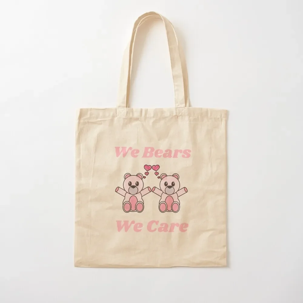 

Cartoon Bear We Bears We Care Tote Bag personalized tote Eco custom