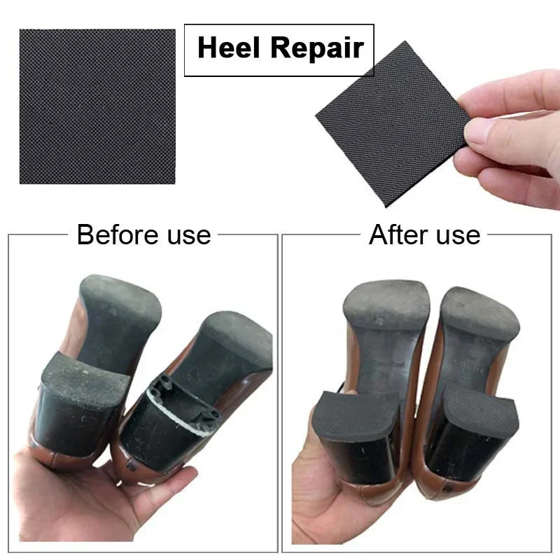 

Rubber Heel Sole Pads for Repair Women Sandals High Heels Outsole Replacement Anti-slip Sheet Patch DIY Soles Protector Cover