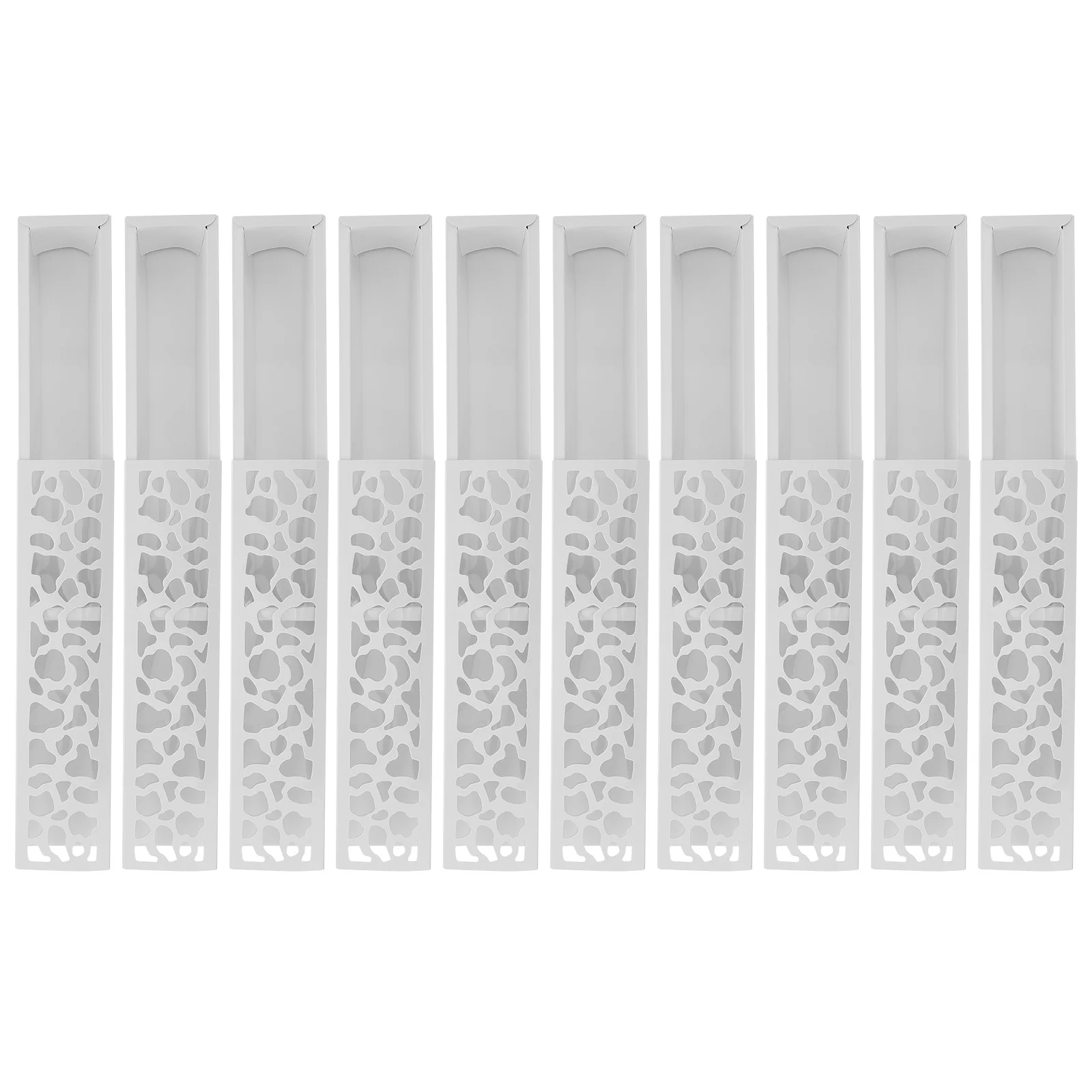 10 szt. Dekoracyjne papierowe pudełka na makaroniki, grube, spożywcze, do pakowania deserów, na urodziny, baby shower, do piekarni, na ciasteczka.