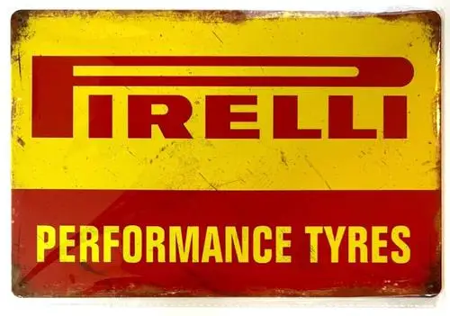 Performance Tyres Vintage Neuartiges Metallschild; Wandkunst