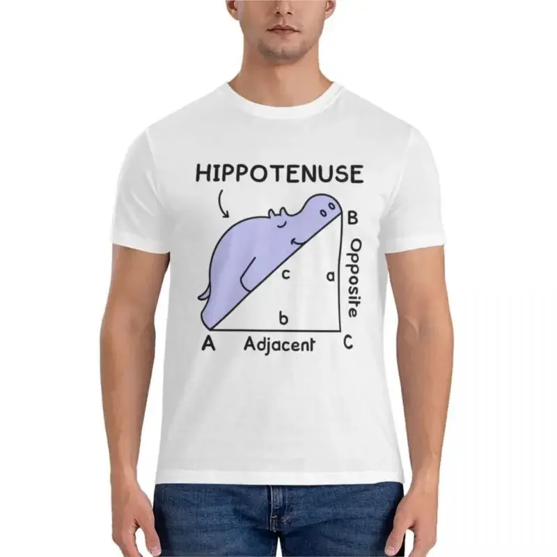 

big and tall t shirts for men Men's clothing sweat shirt man Hippotenuse, Hypotenuse Math Pun Classic T-Shirt streetwear