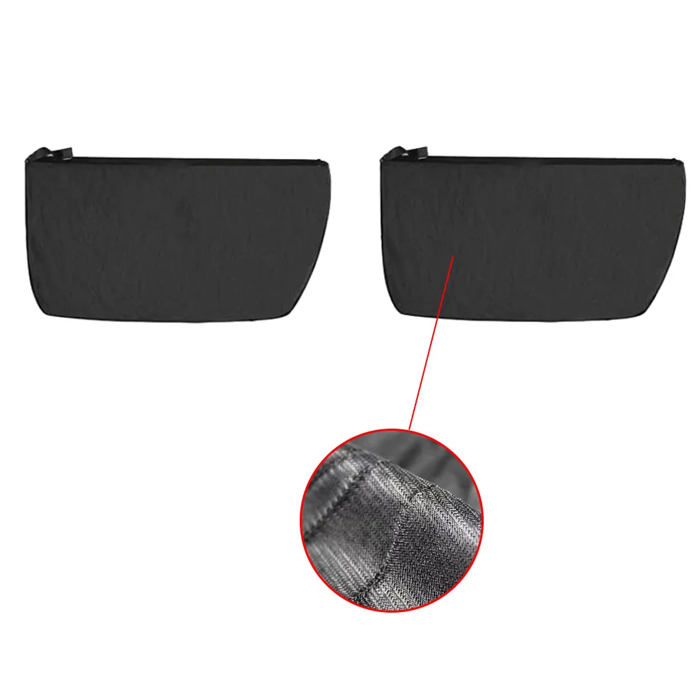 2PCS Car Sun Shade Cover Side Window Sunshade UV Protection Black Curtain Mesh Full Blackout Film Front/Back Window