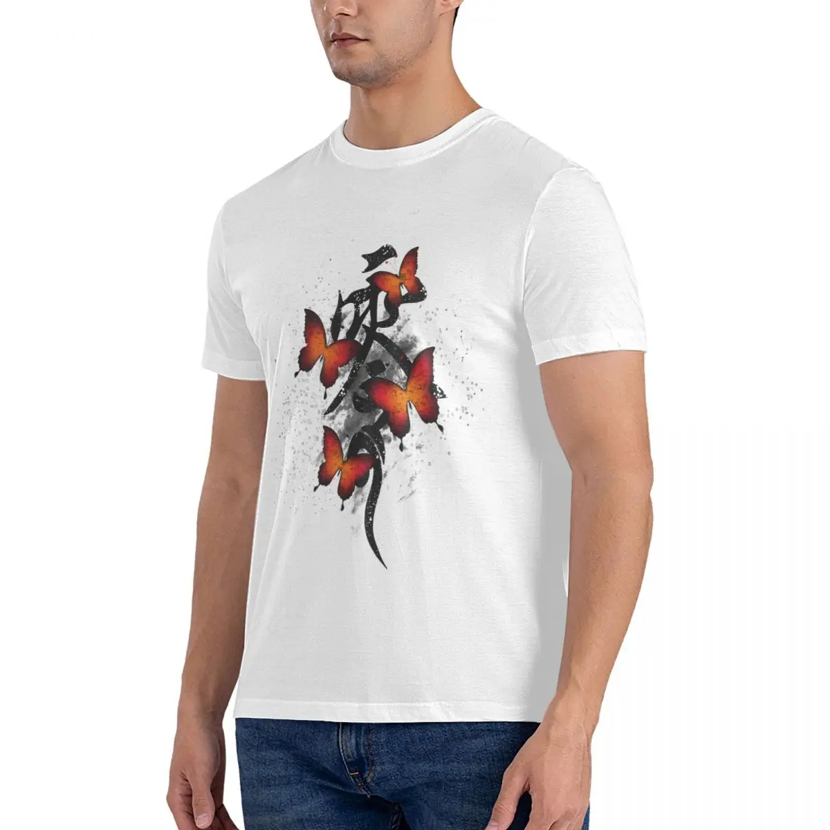 Crimson Butterflies Men's T Shirt Fatal Frame Unique Tees Short Sleeve O Neck T-Shirt Pure Cotton Gift Idea Clothes