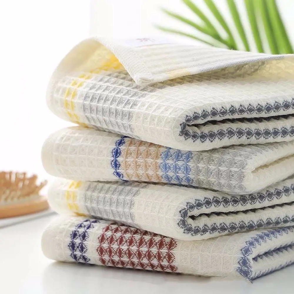 Cotton Waffle Hotel Cleaning Cloth Dishtowel Household Hand Towel Face Towel Handkerchief Washcloth