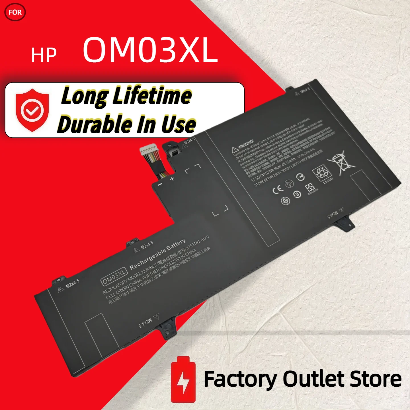 

Wholesale And Retail❗❗❗ OM03XL Battery For HP Elitebook x360 1030 G2 HSTNN-IB7O HSTNN-IB70 HSN-I04C 863167-171 863167-1B1