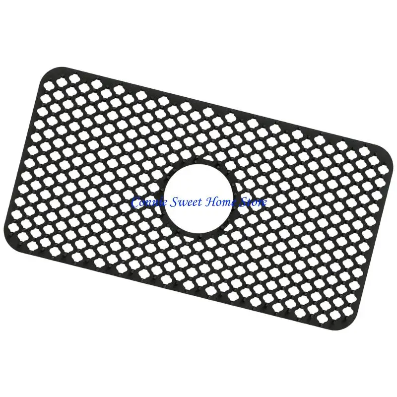 LXAF Hollow Insulated Kitchen Sink Mat Folding Sink Mat Grids Heat Resistant Dishes Drying Mats Basins Draining Pad Enduring