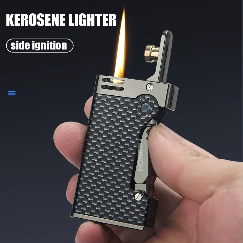 Baicheng Kerosene Lighter, Magic Fire, Retro and Old-fashioned Personality, One Click Ignition, Nostalgic and Old-fashioned Gift