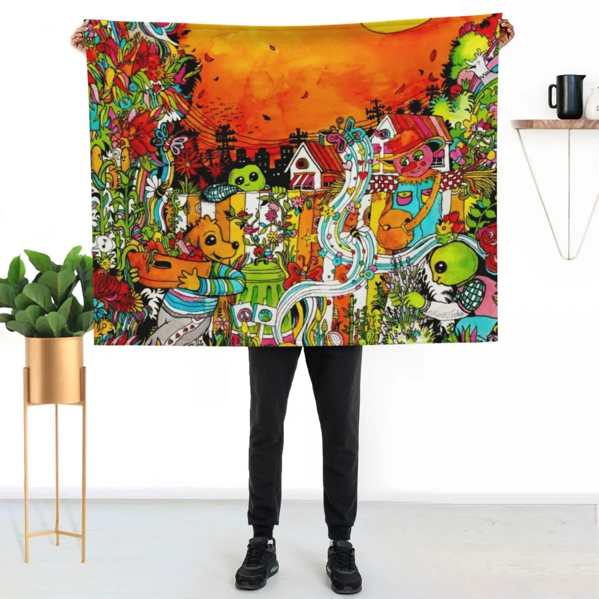 Urban Farm Time Throw Blanket Decorative Sofa Softest Winter beds Decorative Throw Thermal Polar Blankets