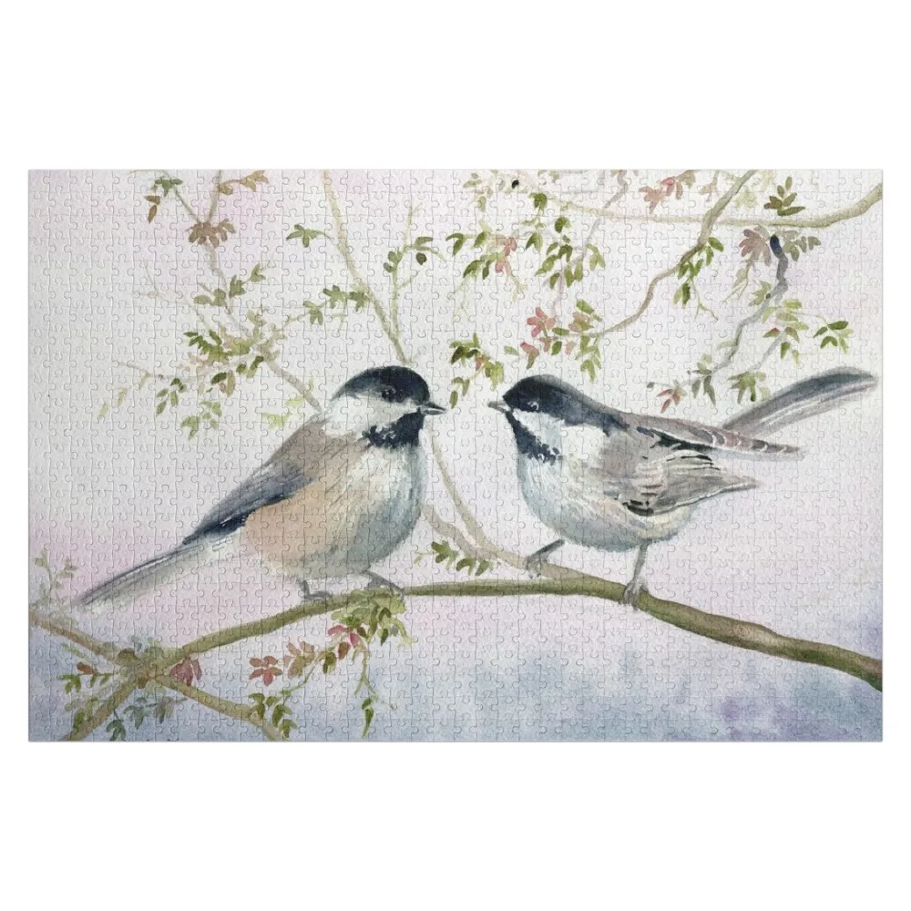 

Chickadee Love Jigsaw Puzzle Personalized For Kids Animal Custom Gift Personalized Baby Toy Puzzle