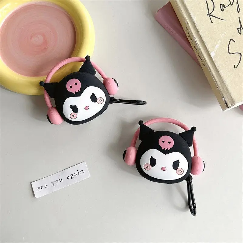 For Samsung Galaxy Buds FE Case,Music Kuromi Case For Samsung Galaxy Buds Live,Silicone Earphone Cover For Girls Kids Funda