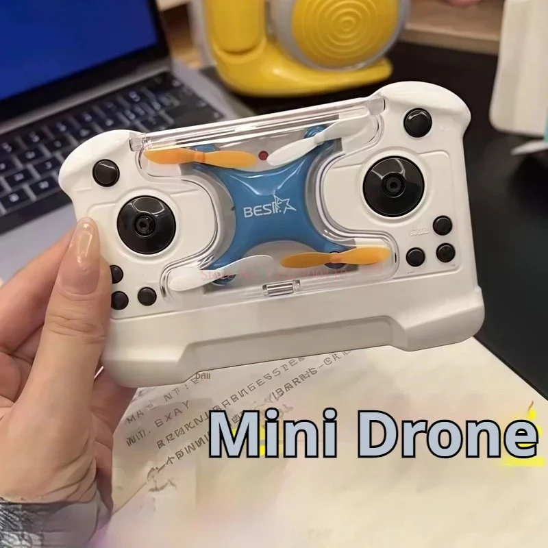 Hc702 Mini aereo di stoccaggio pieghevole Mini drone Aereo controllato da emozione Giocattolo per bambini Mini aereo Quadcopter ad altezza fissa
