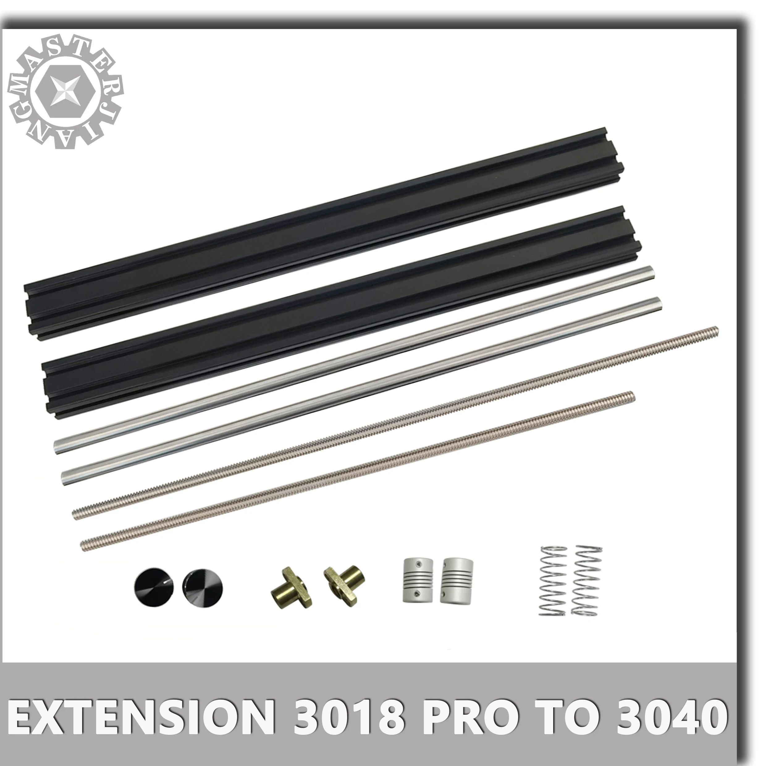 Upgrade Kit 3018 Pro to 3040 CNC Extension Kit Compatible with 3018 Pro CNC Engraving Milling Machine.