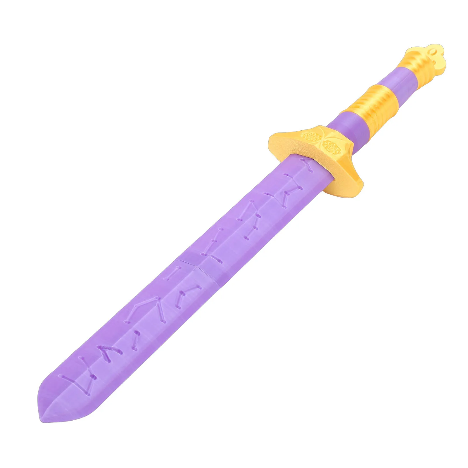 Pop Sword Realistic Multifunctional Colorful 3D Printed Anime Character Costume Prop Sword for Photography Collection