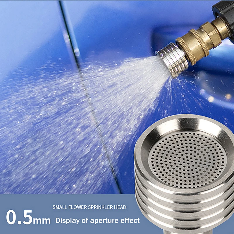 Stainless Steel High Pressure Water Gun Nozzle 1/4 Quick Connect Shower Blade for Car Wash And Garden Urban Cleaning Tool