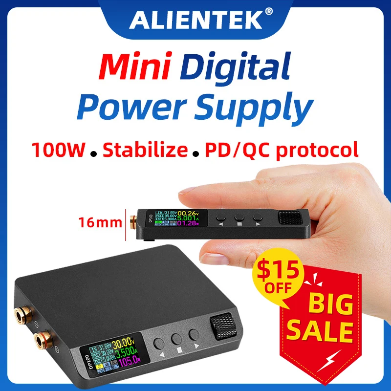 DP100 Digital Power Supply Portable Adjustable Voltage Regulator DC Power Supply 100W Lab Constant Coltage/Current 30V5A