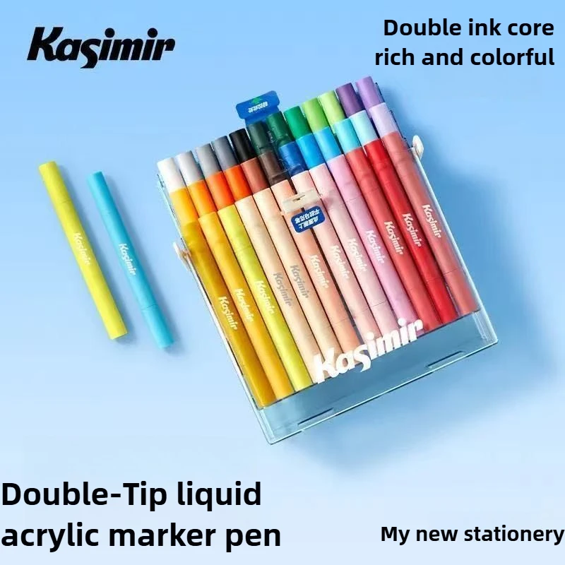 kasimir-dual-tip-direct-liquild-acrylic-paint-markers-soft-tip-overlayable-washable-art-pens-stationery-office-school-supplies